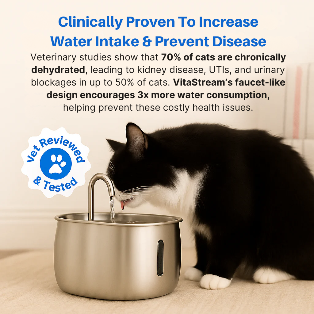 VItaStream Stainless Steel Water Fountain