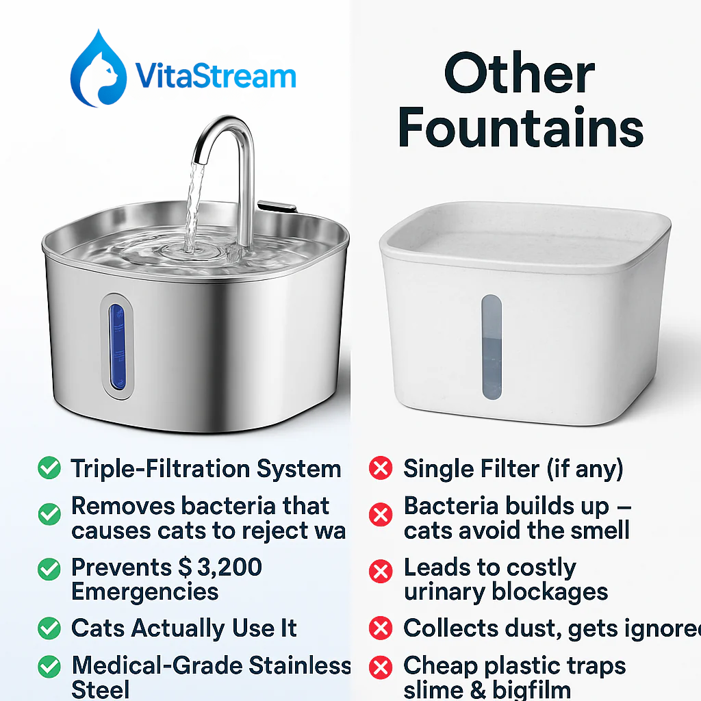 VItaStream Stainless Steel Water Fountain